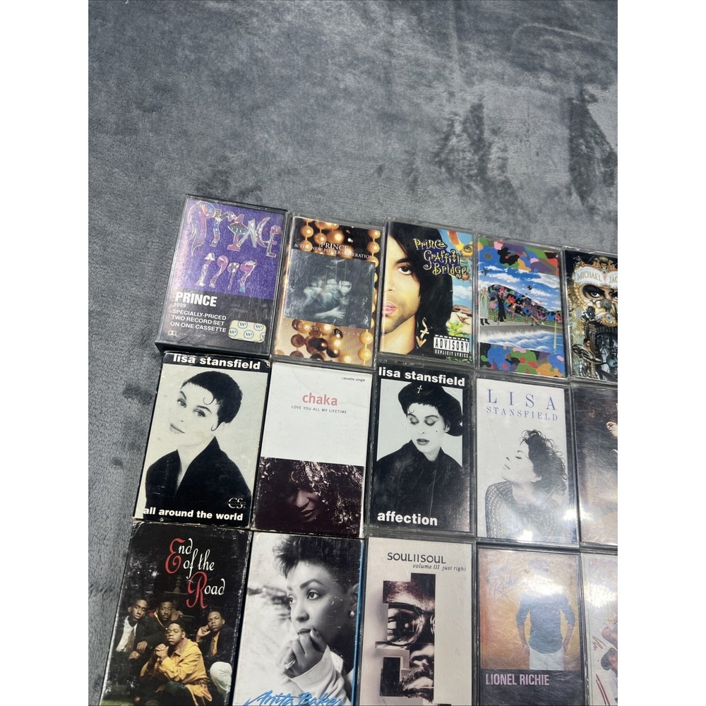 Vintage Cassette Tapes Lot of 35 Prince Micheal Jackson TLC R&B Soul 90s Music - Picture 12 of 16